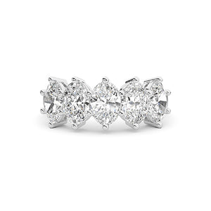Oval LG Diamond Ring in White Gold - BH Diamond Center Antwerp