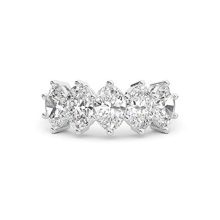 Oval LG Diamond Ring in White Gold - BH Diamond Center Antwerp