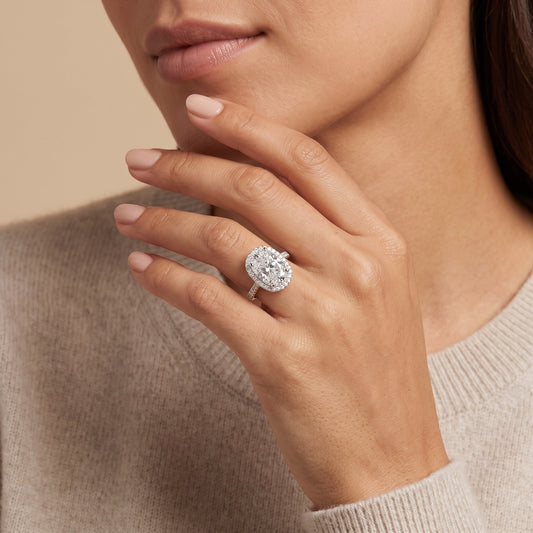 Bague Diamant Taille Coussin