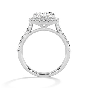 Cushion LG Diamond Ring in Yellow Gold - BH Diamond Center Antwerp