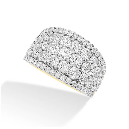 Round LG Diamond Ring in Yellow Gold - BH Diamond Center Antwerp