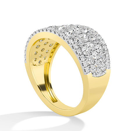 Round LG Diamond Ring in Yellow Gold - BH Diamond Center Antwerp
