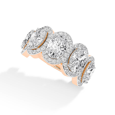 Oval LG Diamond Ring in White Gold - BH Diamond Center Antwerp