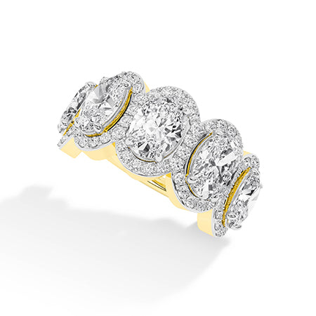 Oval LG Diamond Ring in White Gold - BH Diamond Center Antwerp