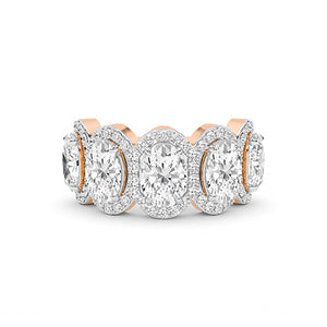 Oval LG Diamond Ring in White Gold - BH Diamond Center Antwerp