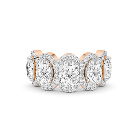 Oval LG Diamond Ring in White Gold - BH Diamond Center Antwerp