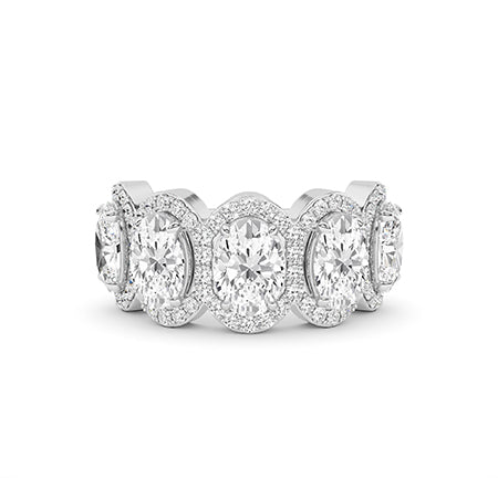 Oval LG Diamond Ring in White Gold - BH Diamond Center Antwerp