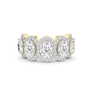 Oval LG Diamond Ring in White Gold - BH Diamond Center Antwerp