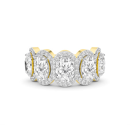 Oval LG Diamond Ring in White Gold - BH Diamond Center Antwerp