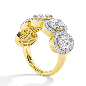 Oval LG Diamond Ring in White Gold - BH Diamond Center Antwerp