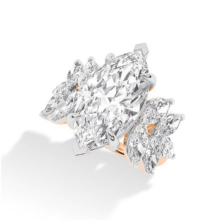 Marquise LG Diamond Ring in White Gold - BH Diamond Center Antwerp
