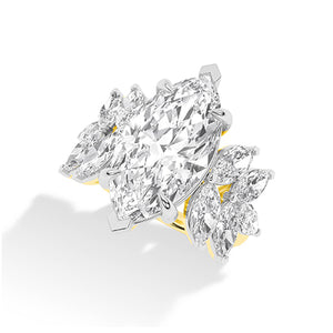 Marquise LG Diamond Ring in White Gold - BH Diamond Center Antwerp