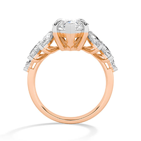 Marquise LG Diamond Ring in Yellow Gold - BH Diamond Center Antwerp