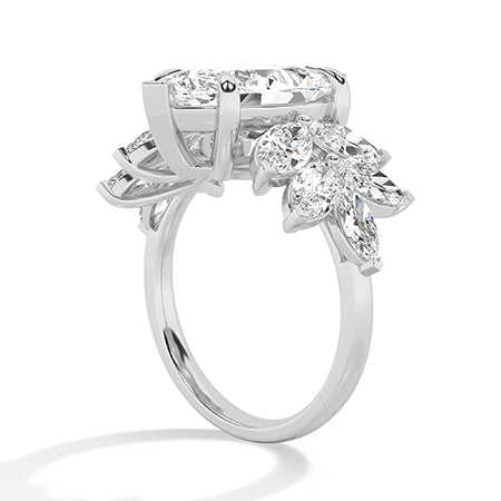 Marquise LG Diamond Ring in White Gold - BH Diamond Center Antwerp