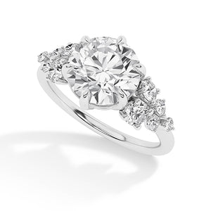 Round LG Diamond Ring in Rose Gold - BH Diamond Center Antwerp