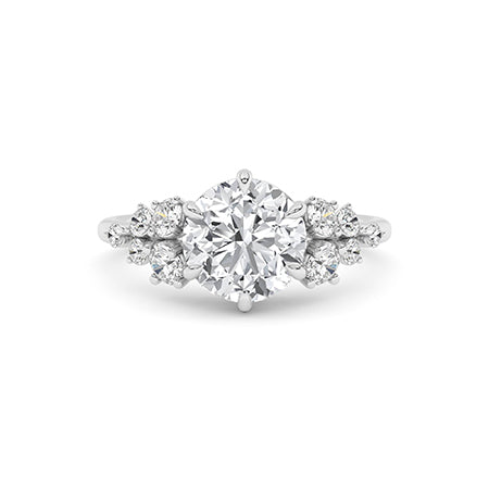 Round LG Diamond Ring in Rose Gold - BH Diamond Center Antwerp
