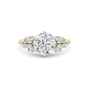Round LG Diamond Ring in Rose Gold - BH Diamond Center Antwerp
