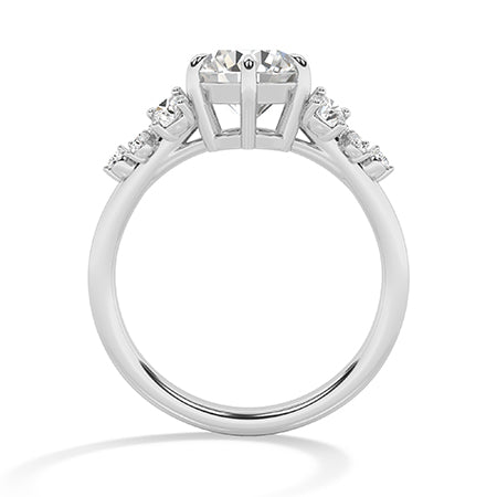 Round LG Diamond Ring in Yellow Gold - BH Diamond Center Antwerp
