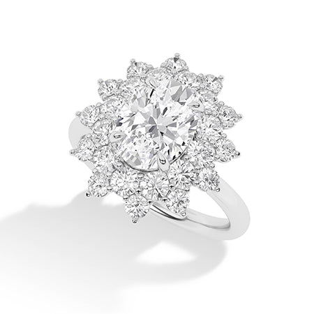 Round LG Diamond Ring in Yellow Gold - BH Diamond Center Antwerp