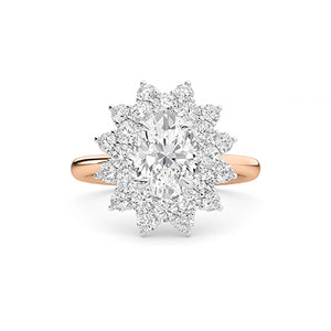 Round LG Diamond Ring in Yellow Gold - BH Diamond Center Antwerp