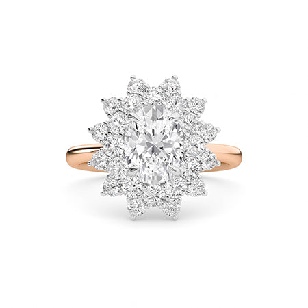Round LG Diamond Ring in Yellow Gold - BH Diamond Center Antwerp