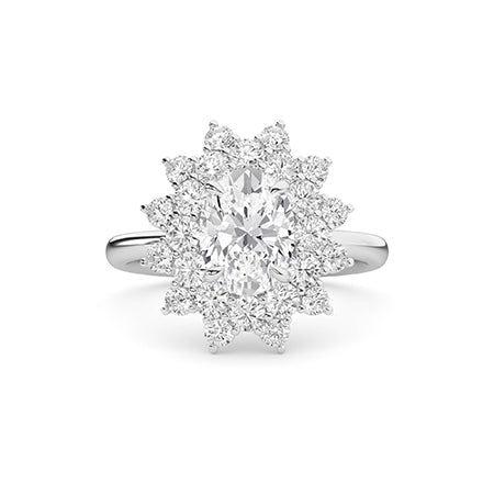 Round LG Diamond Ring in Yellow Gold - BH Diamond Center Antwerp