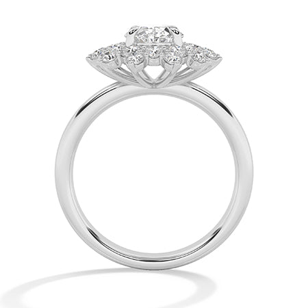 Round LG Diamond Ring in Yellow Gold - BH Diamond Center Antwerp