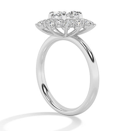 Round LG Diamond Ring in Yellow Gold - BH Diamond Center Antwerp