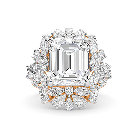 Bague en diamant LG poire en or blanc - BH Diamond Center Anvers