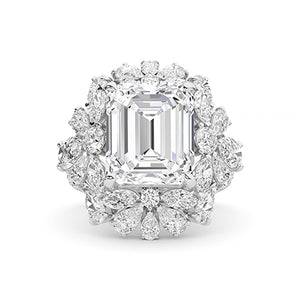 Bague en diamant LG poire en or blanc - BH Diamond Center Anvers