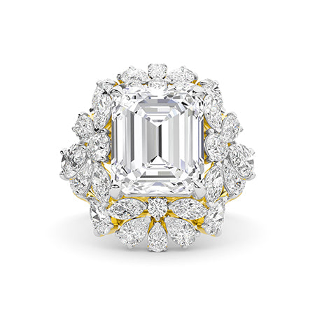 Bague en diamant LG poire en or blanc - BH Diamond Center Anvers