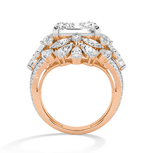 Bague en diamant LG poire en or blanc - BH Diamond Center Anvers