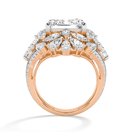 Bague en diamant LG poire en or blanc - BH Diamond Center Anvers