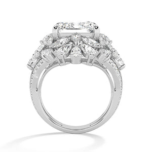 Bague en diamant LG poire en or blanc - BH Diamond Center Anvers