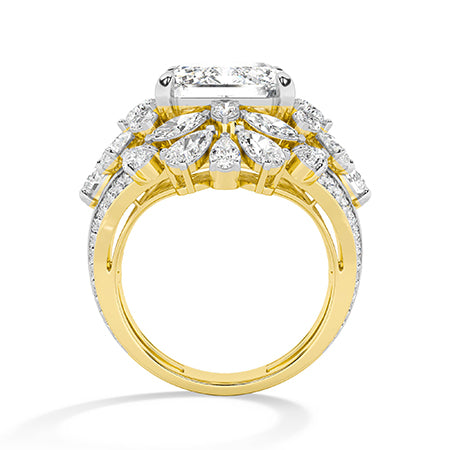 Bague en diamant LG poire en or blanc - BH Diamond Center Anvers