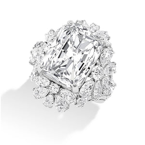 Cushion LG Diamond Ring in Rose Gold - BH Diamond Center Antwerp