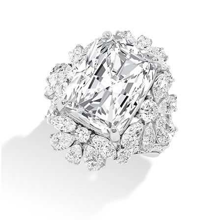 Cushion LG Diamond Ring in Rose Gold - BH Diamond Center Antwerp