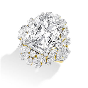 Cushion LG Diamond Ring in Rose Gold - BH Diamond Center Antwerp
