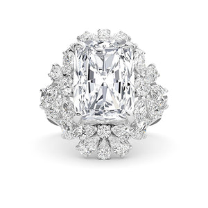 Cushion LG Diamond Ring in Rose Gold - BH Diamond Center Antwerp