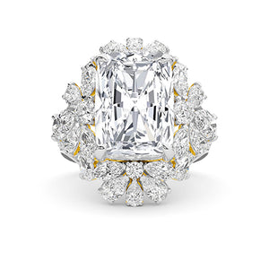 Cushion LG Diamond Ring in Rose Gold - BH Diamond Center Antwerp