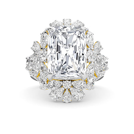 Cushion LG Diamond Ring in Rose Gold - BH Diamond Center Antwerp