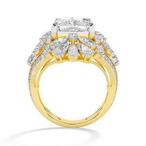 Cushion LG Diamond Ring in Rose Gold - BH Diamond Center Antwerp
