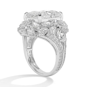 Cushion LG Diamond Ring in Rose Gold - BH Diamond Center Antwerp