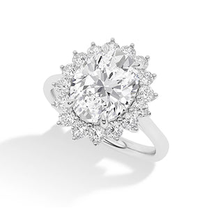 Round LG Diamond Ring in Yellow Gold - BH Diamond Center Antwerp