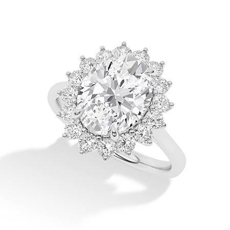 Round LG Diamond Ring in Yellow Gold - BH Diamond Center Antwerp