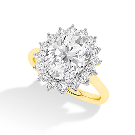 Round LG Diamond Ring in Rose Gold - BH Diamond Center Antwerp