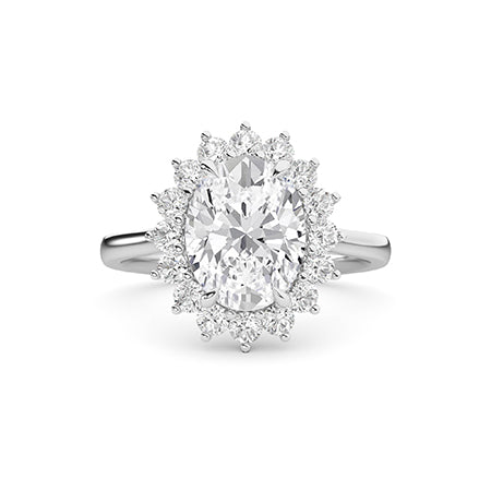 Round LG Diamond Ring in Rose Gold - BH Diamond Center Antwerp