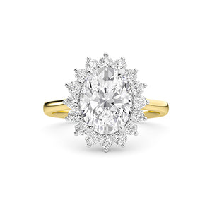 Round LG Diamond Ring in Rose Gold - BH Diamond Center Antwerp