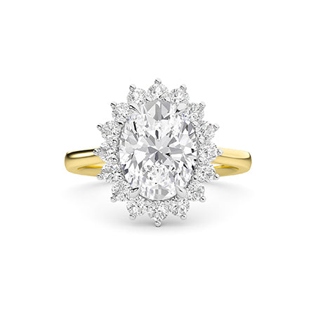 Round LG Diamond Ring in Rose Gold - BH Diamond Center Antwerp
