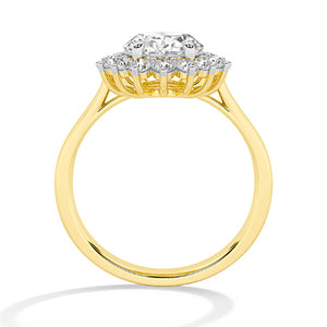 Round LG Diamond Ring in Rose Gold - BH Diamond Center Antwerp